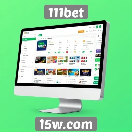 Análise da interface do usuário no site 111bet